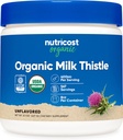 Nutricost Organic Milk Thistle (Silybum Marianum) 8 oz per Container (Unflavored) - Non-GMO, Gluten-Free-Free