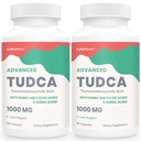 TUDCA Liver 1000 mg-Bile Salts for Liver Cleanse Detox-Milk Butle Herbal Mix with Fulvic and Humic Acid for Liver,Digestive Health,120 Vegan Capsules