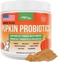 IHeartDogs Pupkin Probiyotiks, Prebiyotiks, & Postbiyotiks for Dogs with Riley, Gut Soothing Bone Broth & Mushrooms - 30 Scoops