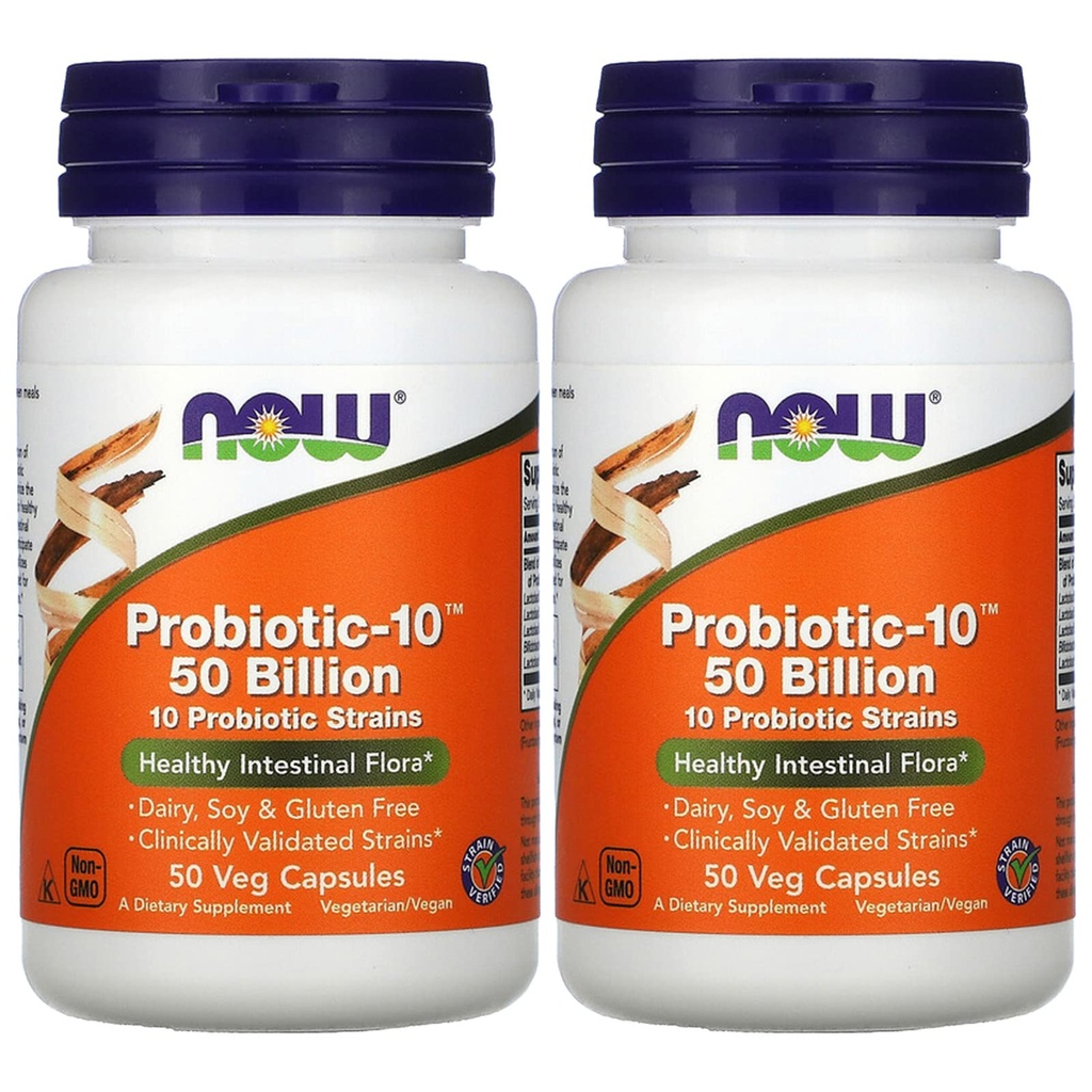 Probiyotik10 50 Milyar - Şimdi Gıdalar - 50 - VegCap - (Pack of 2)