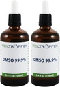 2X DMSO 99.9% Pharma grade ingredients | Low odor - Dimethyl sulfoxide liquid | 2X 3.4 Oz - 2X 100 ml | High purity | Set of two | Heiltropfen®