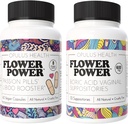 Çiçek Gücü - Tutku Pills Libidofun & Boric Acid Suppositories - Tüm Doğal Feminine Care Scheido, Odor Control ve Dengeli Vaginal Health - 60 Vegan Capsules, 600 mg - Ma