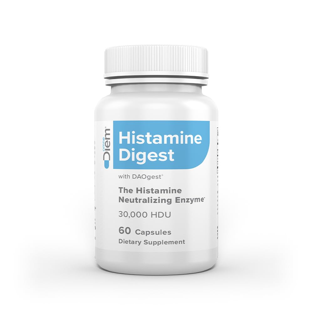 Omne Diem DAO 30.000 HDU - 60 Caps - Histamine Neutralising Enzyme - Ανακούφιση της δυσανεξίας ισταμίνης με Oxidase Diamine - The Original Tested DAO Enzyme Συμπληρωματικό