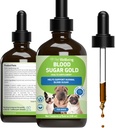 Pet Wellness - Blood Sugar Gold Value Dimension for Dogs & Cats - Natural Support for Health Blood Sugar Levels in Your Pet with Diabetes - 4 oz (118 ml)