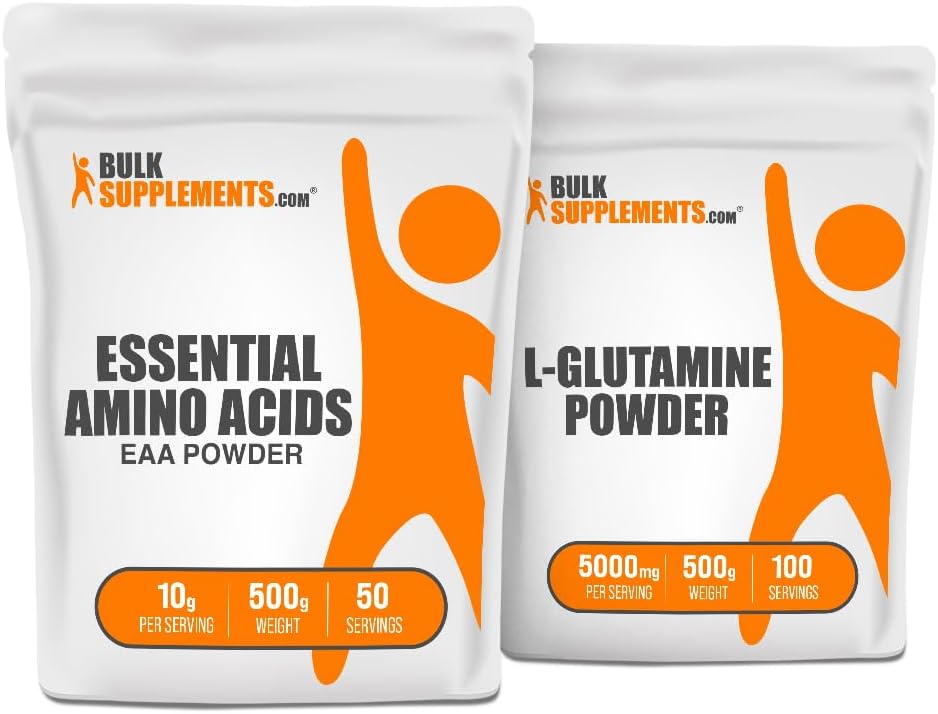 BulkSupplements EAA Toz 500g + L-Glutamine 500g