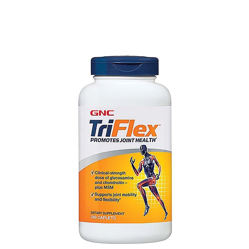 GNC TriFlex, Στοχευμένη Κοινή, Οστών & Cartilage Συμπλήρωμα Υγείας με Glucosamine Chondroitin & MSM, Κινητικότητα & Ευελιξία Υποστήριξης, 240 Caplets