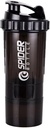 5 1 Protein Shaker Şişe - Profesyonel Serisi Protein Shakes Ve Pre Workout Gym Şişe, Toz Depolama ile,Pill Tray,Mixing Ball,Shakes Kupası (kara)