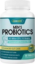 ZEBORA Probiyotiks for Men and Prebiyotiks for Digestive Health, 90 Tablet, Immune and Gut Health, 10 Strains, hipoallergenic Probiyotiks, Raf Stable, Gluten & Soy Free