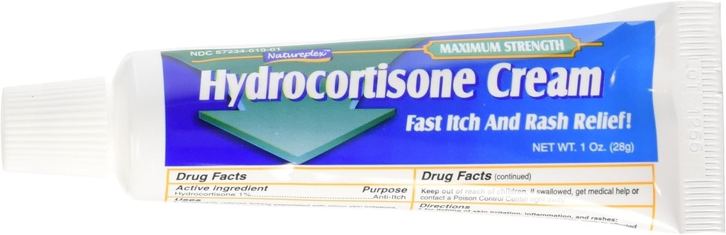 Natureplex Hydrocortisone 1% Κρέμα, 1 ουγγιά (πακέτο των 3)