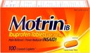 Motrin IB, Ibuprofen 200 mg Tabletleri, Muscular Aches, Headache, Backache, Menstrual Cramps & Minor Arthritis Pain, NSAID, 100 Ctt