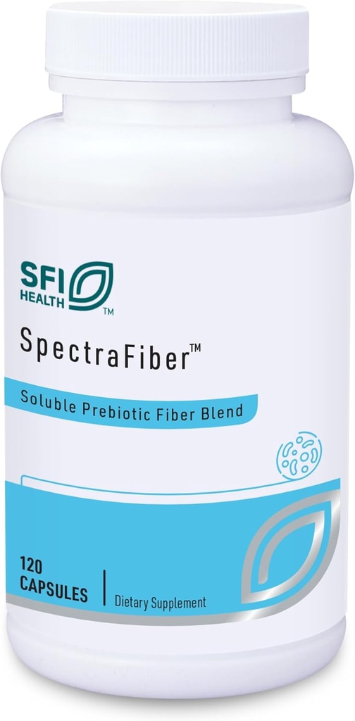 Klaire Labs SFI Health Spectrafiber - Hipoallergenik 9 00000in & Glucomannan, No Psyllium & Gluten-Free (120 Capsules)
