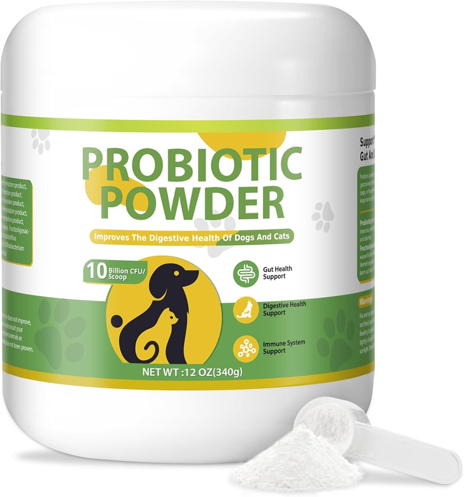 Dog Probiyotik Toz Digestive Enzymes 12 OZ Toz Plus Prebiyotiks Probiyotiks Enzymes Önerdeki Stomach Gut Digestive Health Support Immune Probiyotiks Toz for Diarrhea