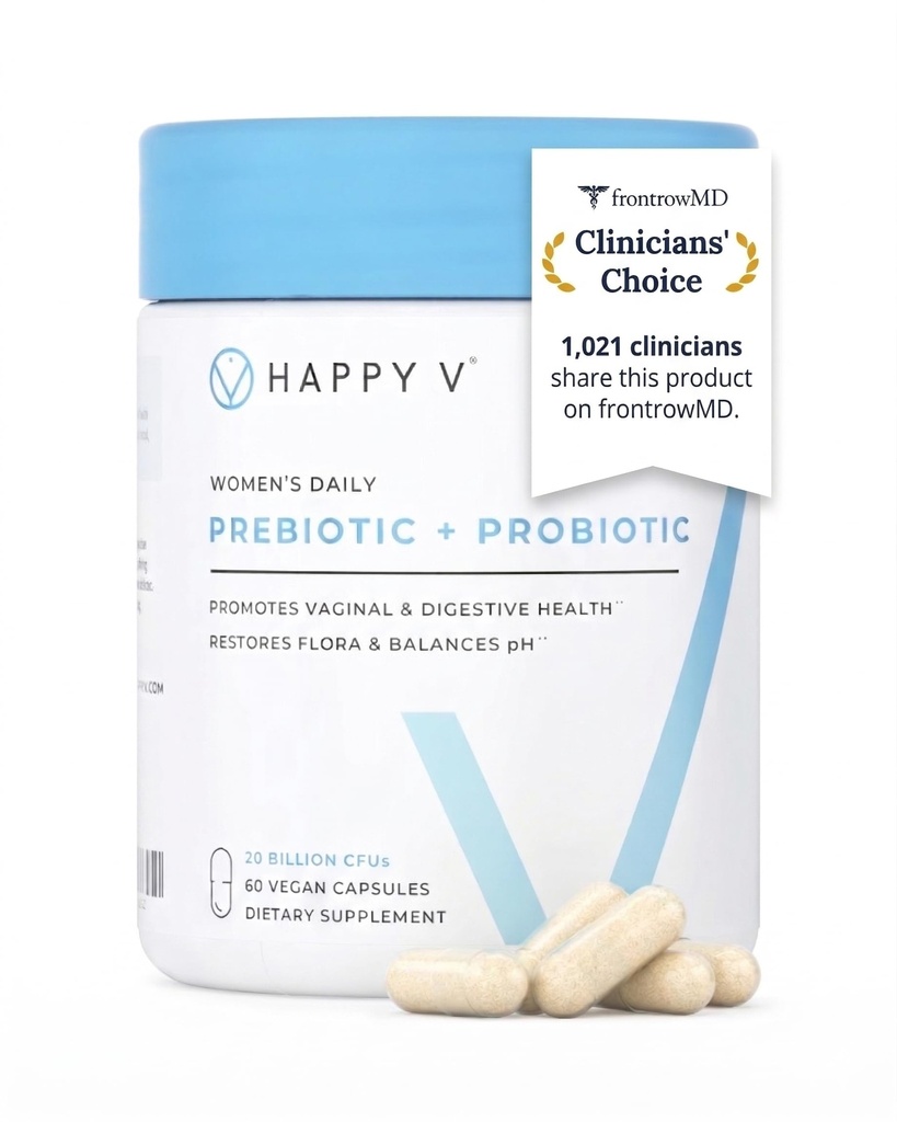 Mutlu V Dr. Kadın Odor & Itch Support, Urinary & Gut Health, pH Dengesi | Kadın Günlük Probiyotikleri Patentli Prebiyotiks & Lactobacillus for Feminine Wellness