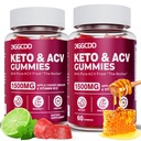 (2 Pack) Keto ACV Gummies1500MG Keto Gummies Apple Cider Vinegar, Pomegranate Beet Juice B12 Vegan Non GMO 120 Gummys