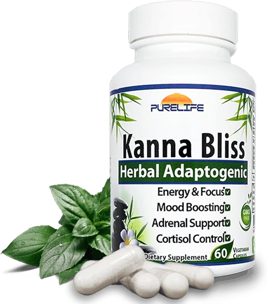 Kanna Bliss - Herbal Adaptogenic (60 Vegetarian Capsules)