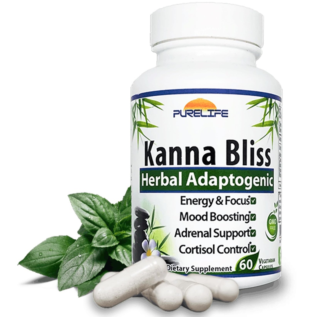 Kanna Bliss - Herbal Adaptojenik (60 Vegetarian Capsules)