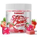 Demir Soft Chew Supplement ile C | Strawberry Flavored | Gluten Free | Kadın Erkek ve Çocuklar için Demir Supplement | 60 Kont | 2 Ay Supply