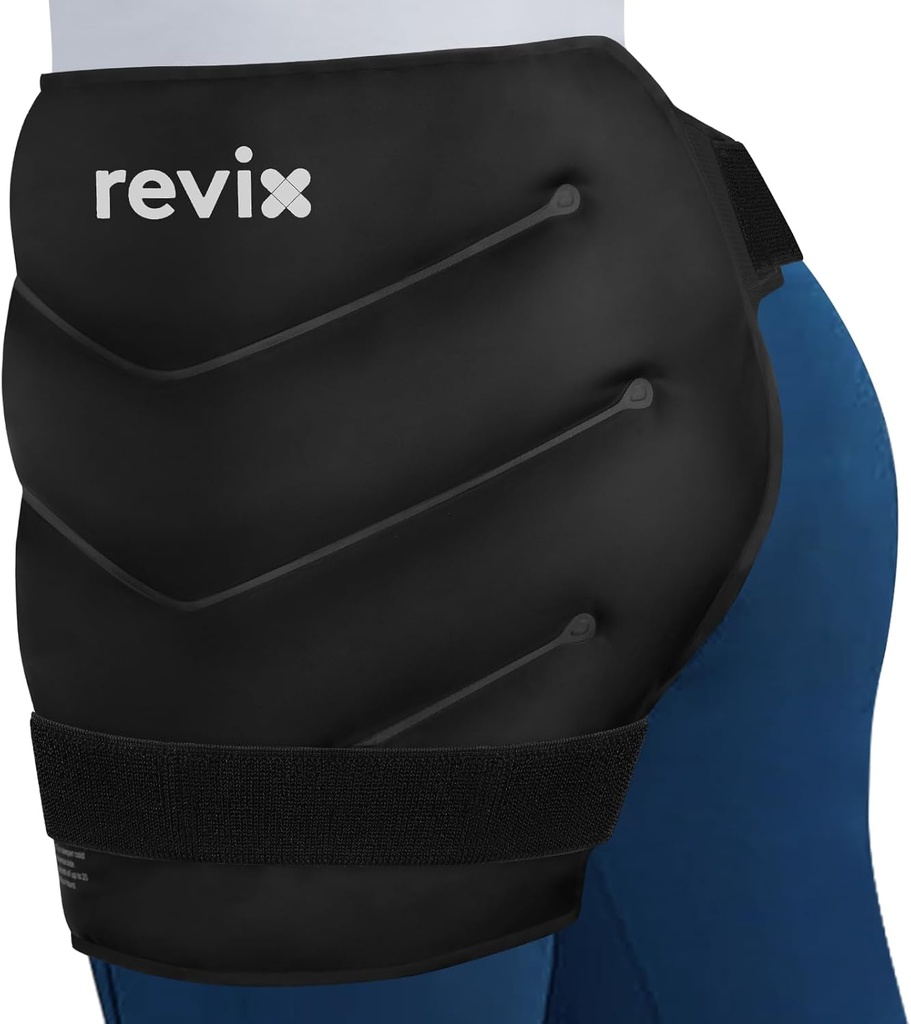 REVIX Ekstra Büyük Hip Buz Paketi Cerrahiden Sonra, Hip Emekliliği için Reusable Gel Cold Pack, Sciatic Nerve, Cold Therapy Hip Flexor Import, Black Therapy Hip