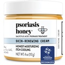 PSORIASIS HONEY Skin-Renewing Cream - Eczema & Seborrheic Dermatitis Cream - Psoriasis Tedavisi Skin, Redness & Itch Relief (4oz)