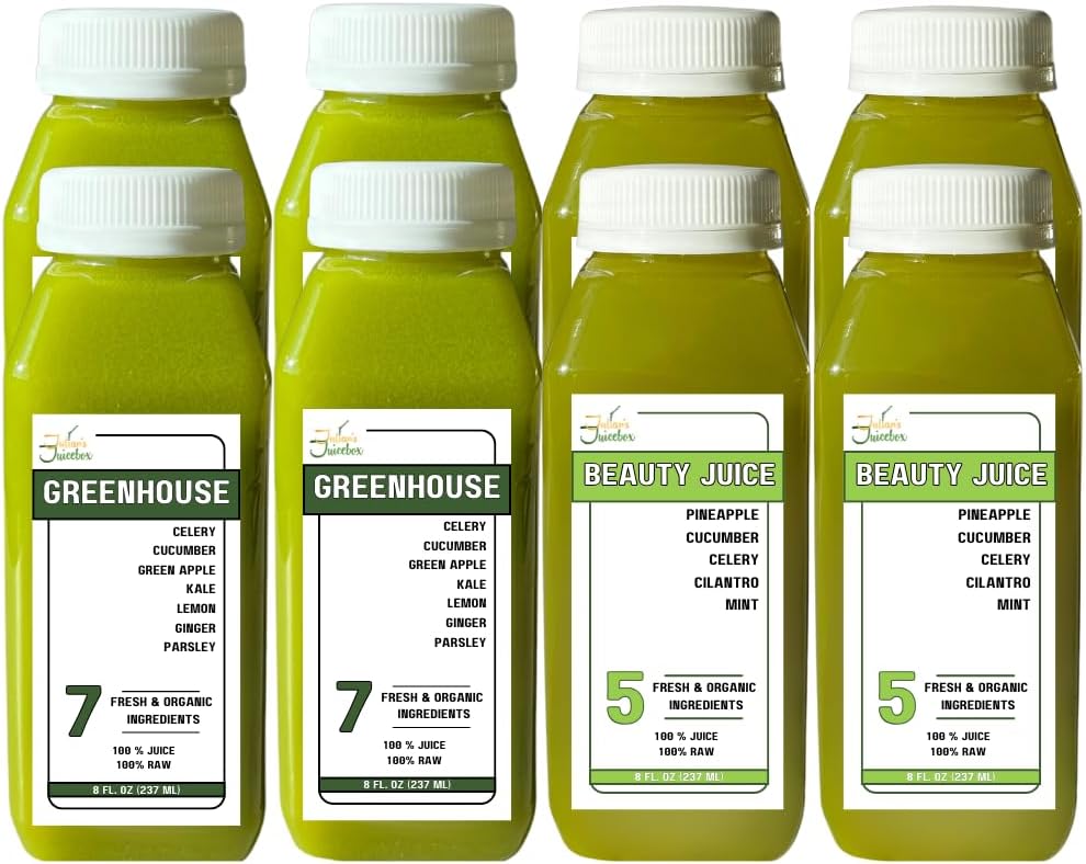 1 Day Organic Raw Low Sugar Juice Cleanse - Lose Kilo, Curve Cravings & Reboot Your System - Great for Kids too!