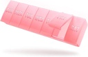 Barhon Μεγάλη Weekly Pill Organizer, Big Vitamin Organizer περίπτωση για 7 ημέρες, Travel Medicine Pill Box για να κρατήσει διάφορα συμπληρώματα και ιχθυέλαιο, Sakura ροζ