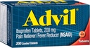 Advil Ağrı Reliever ve Ateşleme, Baş Ağrı için Ibuprofen 200 mg ile Ağrı Yardımı, Backache, Menstrual Pain and Common Pain Relief - 200 Kaplamalı Tabletler