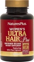 NaturesPlus Women's Ultra Hair Plus, Sustained Release - 60 Tablet - Tüm Doğal Saç Büyüme Tamam - Biotin ile - Sağlıklı Saç, Skin & Nails - Gluten-Free - 30 Hizmet