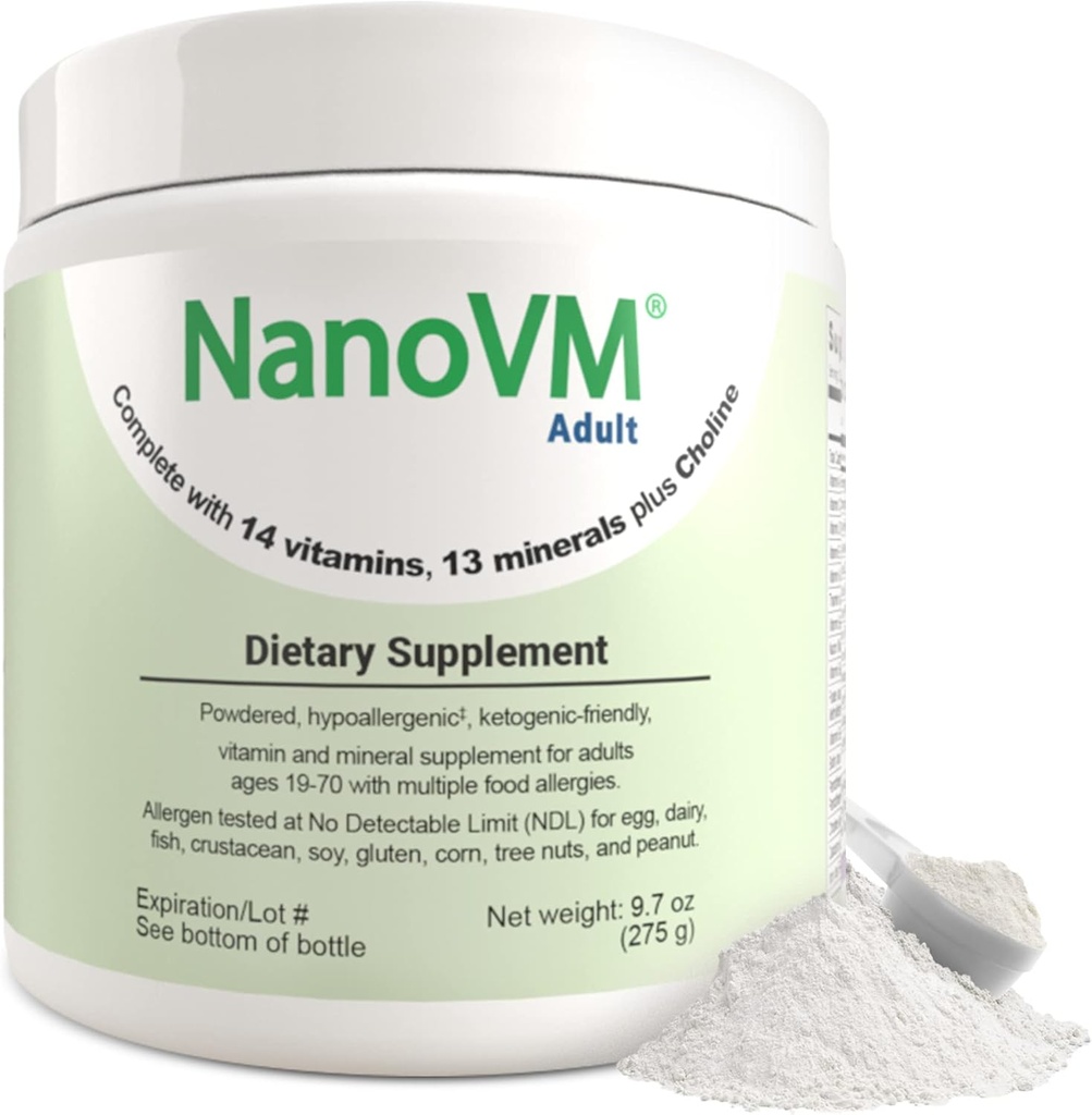 Adult, Allergen-Free Vitamin Supplements, Women and Mens Multivitamins with 13 Vitamins & 13 Minerals, Unlavored Multivitamin Powder, Low-Carb Adult Multivitamins, 275g - Διατροφή Διατροφής Διατροφής