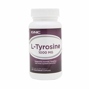 GNC L-Τυροσίνη 1000mg, Υποστηρίζει τη φυσιολογική, υγιή δραστηριότητα του νευρικού συστήματος, 60 Χορτοφαγικές Αιχμές