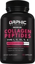 ORPHIC NUTRITION Collagen Capsule Capsules for Women,1800 mg Multi Collagen Pills Tipleri I, II, III, V, X - Supports Digestive HealthKeeping Güçlü Ortaklar, Tendons, Ligaments and Muscles* 90 Caps