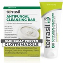 terrasil Antifungal Cream + Antifungal Soap 2-Product Kit Clinically-Proven Clotrimazole Effective Treatment & Relief: Jock Itch Athletes Foot Fungal Yeast Infection Ringworm (50g Tube & 75g bar)