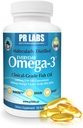 PR Labs - Καθημερινά Ωμέγα-3 Clinical Grade Fish Oil Συμπλήρωμα για τους άνδρες - Προάγει την καρδιά, τον εγκέφαλο, ανοσοποιητικό και κοινή υποστήριξη - Βιώσιμα πηγάζει και μοριακά Αποσταγμένο - 1800mg EPA και DHA - 1 πακέτο
