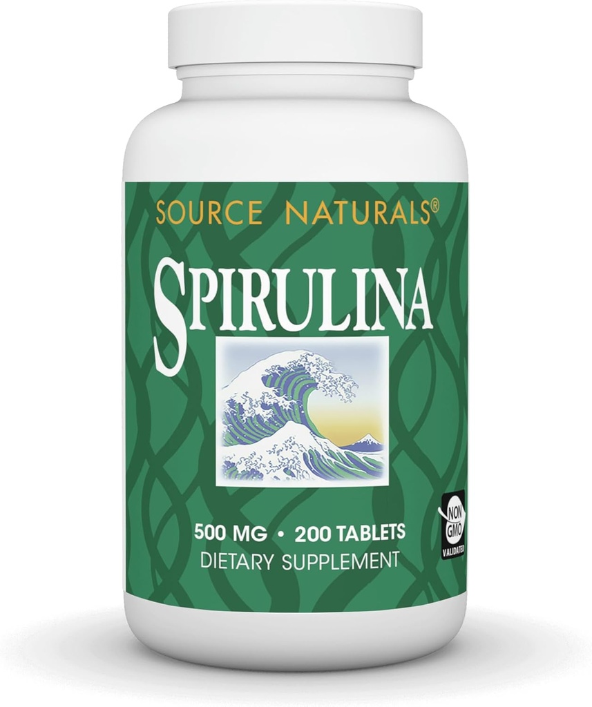 Source Naturals Spirulina - Immune System Support - 200 Tablet
