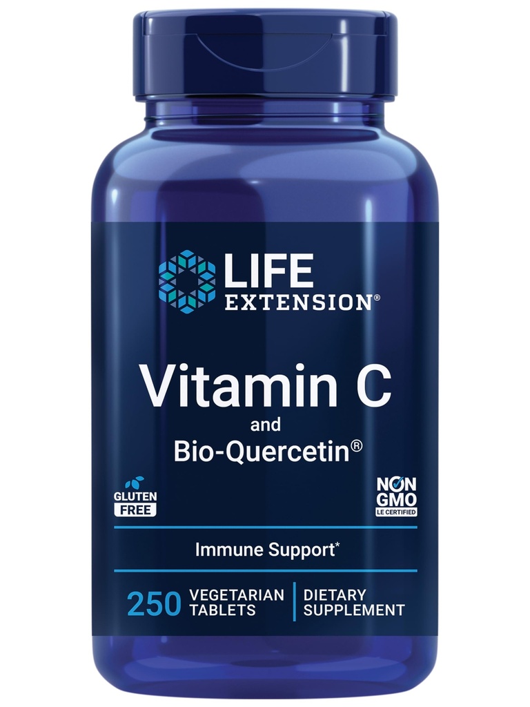 Επέκταση ζωής Super Omega-3 Fish Oil, Sesame & Olive Extract με Βιταμίνη C & Bio- Quercetin Phytosome - 240 Softgels & 250 Tablets