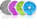 Pill Cases Weekly INVODA Pill Organizer 7 Day 3 Times Tıp Pill columns Push Tekerleklte Pill Planlayıcı ile 7 Karşılaştırmalı (+Bag)