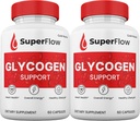(2 Pack) Super Flow Blood Support Capsules, SuperFlow Glycogen Pills All Natural Supplement, 2Month Supply.