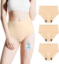 BATTEWA Incontinence Underwear for Women Washable, Leak Prowear High Absorbency, Bladder Leak Underwear Koruyucu Briefs, Panties 50 ml, Beige, Medium(3 Pack Pack Pack)