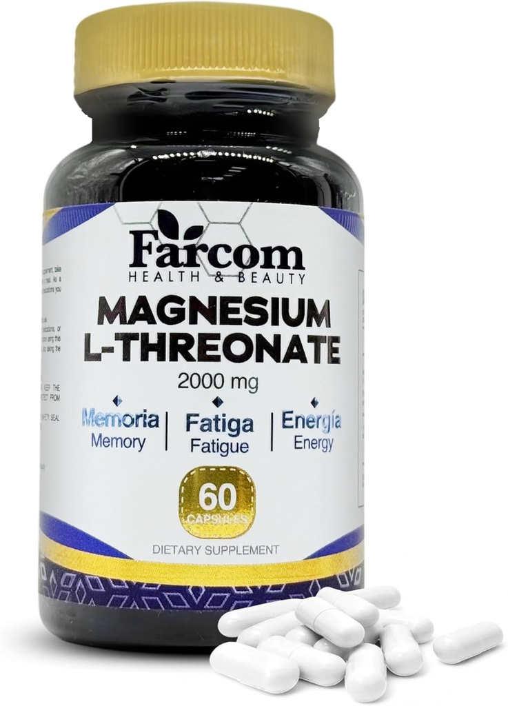 Magnezyum L-Threonate Capsules, Geliştirilmiş Bellek, Duyguları stabilize etmek, sinirsel Illnesses'in yavaşlaması. 60 Magnezyum L-Threonate Capsules.
