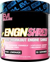 EVL Ultimate Pre Workout Toz - Termogenic Fat Burn Destek Son Enerji Oda ve Stamina için Toz İçecek Preworkout - ENGN Ked Intense Kretine Free Preworkout Drink Mix - Pink Lemonade
