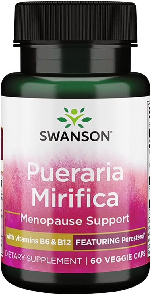 Swanson Pueraria Mirifica με κάψουλες B6 '&' B12 60 Veg