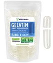 XPRS Nutra Μέγεθος 1 Κενές κάψουλες - 500 Count Empty Gelatin Κάψουλες - Χάπια DIY Καψάκιο Γέμισμα - Pure Bovine Pill Gel Caps for Do-It-Yourself Συμπληρώματα (Καθαρίστε)