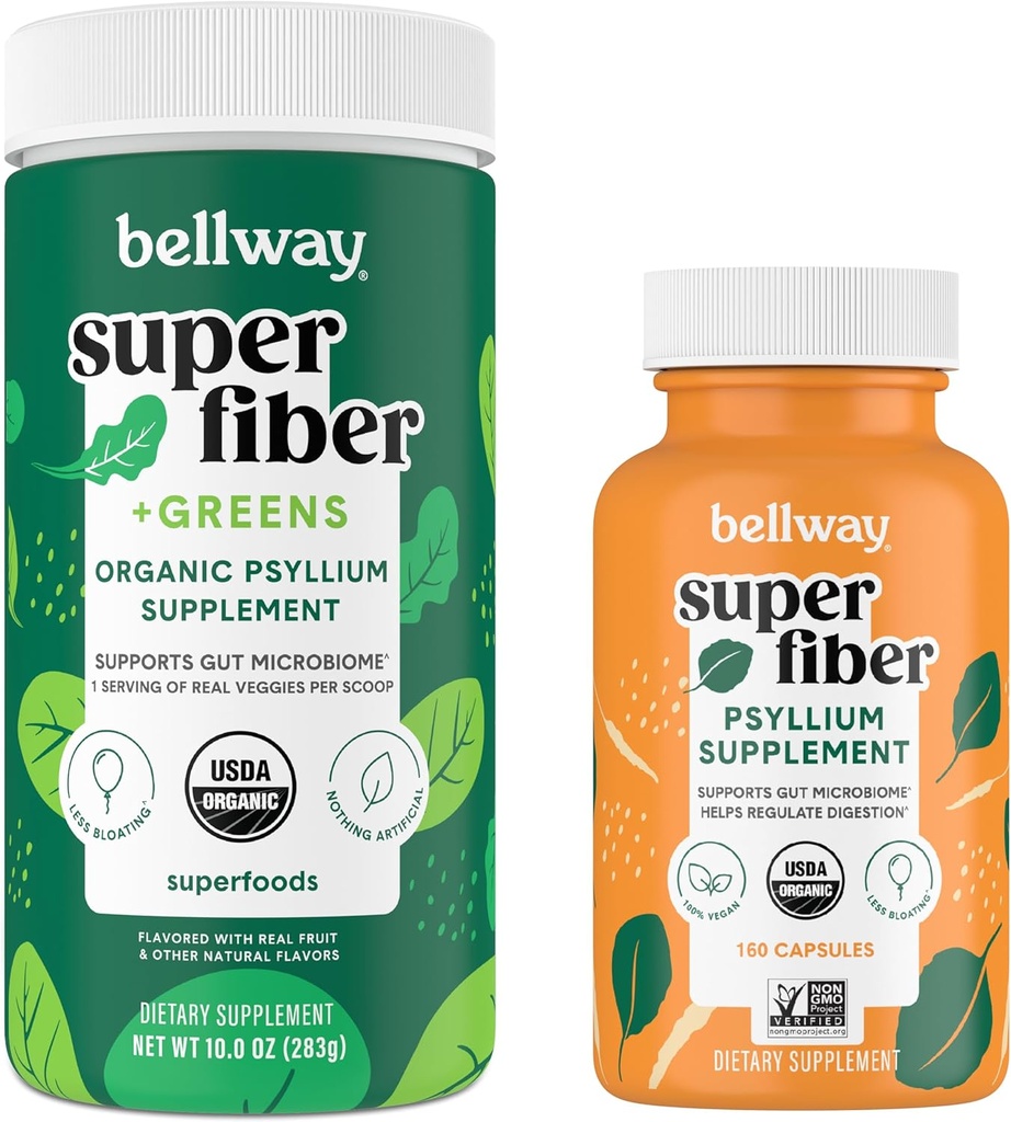 Bellway Super Fiber Toz + Yeşiller Süper Fiber Capsules