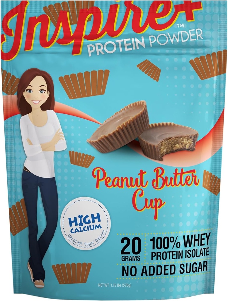 Bariatrik Yeme Inspire Peanut Butter Cup 20g Whey Protein Isolate Tozu ile 20 servis)