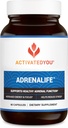 ACTIVATEDYOU AdrenaLife- Calmness ve Relaxation Adrenal Support Supplement for Stress Relief, Restful Sleep, and Focused Energy w/Magnesium, Vitamin B12, & Rhodiola Rosea Ekstraksiyon (90 Capsules)