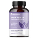 Pure 5-HTP (5-Hydroxytryptophan) Plus GABA Supplement - Uyku, Mood & Stres Yönetimi - 60 Veggie Caps