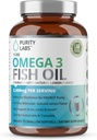 Saf Laboratuvarlar Omega 3 Fish Oil 3000 mg - DHA & EPA Omega 3 Fatty Acid Supplements to Support Heart and Brain Health - Immune Support Supplement - 180 Softgels (60 Hizmet)