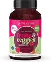 The Wellness Company Kids Naturals Fruits & Veggie Gummies – Daily Nutrition Support | 60ct (1 Ay Supply)