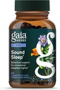 Gaia Herbs Sound Sleep - Natural Sleep Support to Promotion Calm & Relaxation - with Valerian Root, Passionflower & More - 60 Vegan Liquid Phyto-Capsules (20-Day Supply)