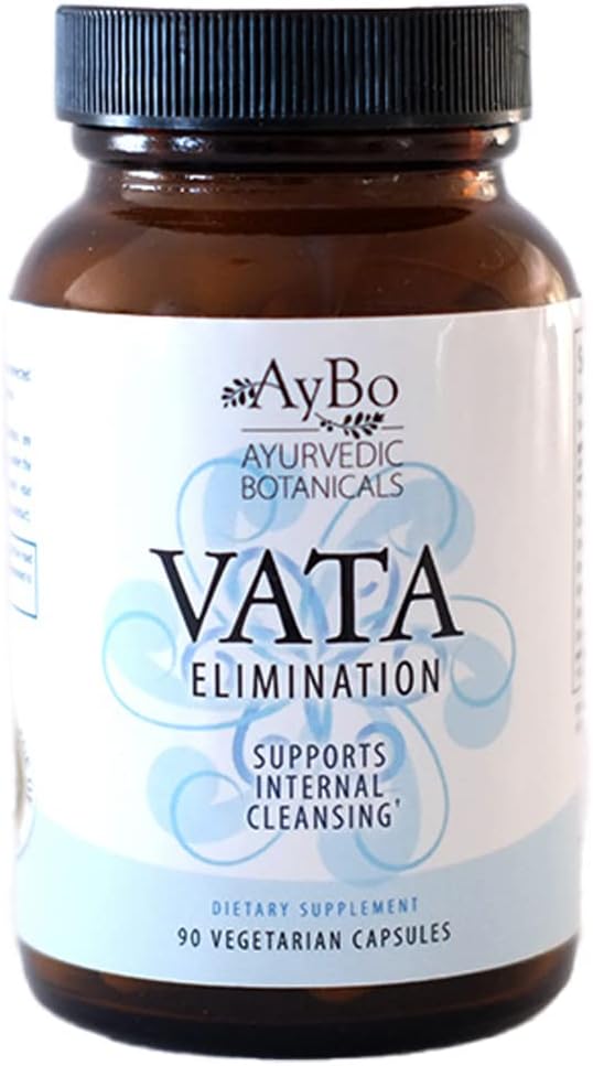 AyBo - Vata Elimination, Vata Dosha, Organik Herbal Supplement, 90 Vegetarian Capsules