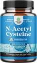 NAC Supplement N-Acetyl Cysteine 600 mg - Potent Vegan High Abxia NAC 600 mg Capsules Glutathione Precursor for Liver Cleanse Detox & Tamir Plus Lung Health and Immunity Support (180ct)